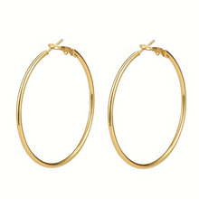 Argola Lisa Gold GG Inox - Dourado