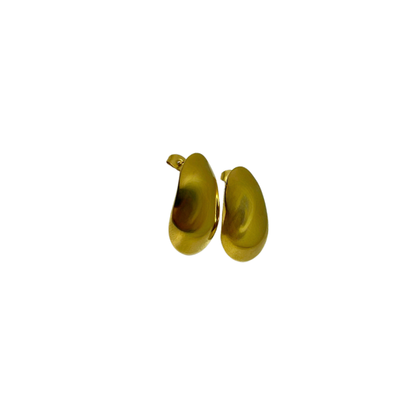 Brinco Gota Oval Inox