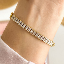 Pulseira Reviera Zircônia Baguete