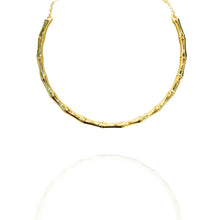 Colar Aro Bambu Dourado - Semijoia
