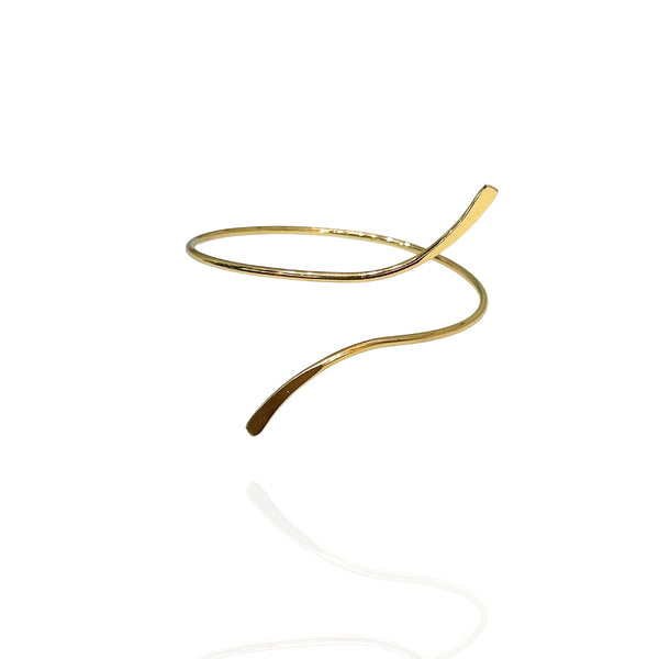 Bracelete Antebraço Minimalista dourado - aço inox