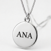 Colar com nome personalizado a laser Prata Semijoia