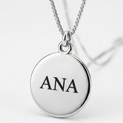 Colar com nome personalizado a lazer Prata Semijoia