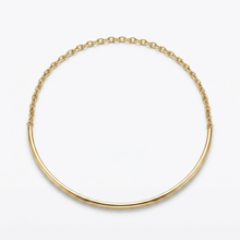 Colar aro fino liso com extensor dourado folheado a ouro 18k