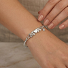 Bracelete Personalizável Com Letras Prata - Semijoia