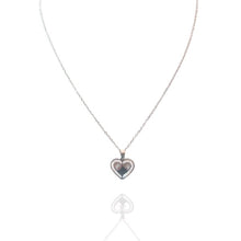 Colar Coração e Trevo Prata – Aço Inoxidável