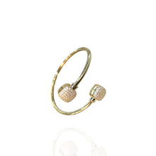 Bracelete Duplo Cravejado Dourado - Folheado