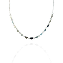 Colar mini corações prata - aço inoxidável