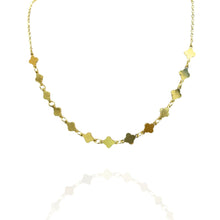 Colar mini flor dourado - aço inoxidável