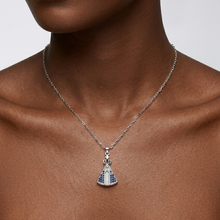 Colar Nossa Senhora Aparecida cravejado - aço inoxidável