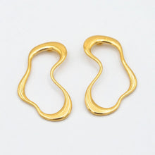 Brinco Orgânico Waves Dourado Aço Inox Antialérgico