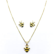 Conjunto infantil abelhinha dourado - Semijoia