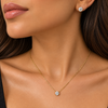 Conjunto Ponto de Luz Circular Dourado Semijoia