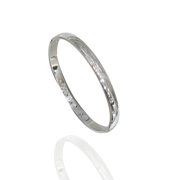 Bracelete Liso Prata - Aço inoxidável