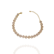 Pulseira circular cravejada Dourada - Folheado