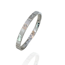 Bracelete números romanos aço inoxidável- Prata