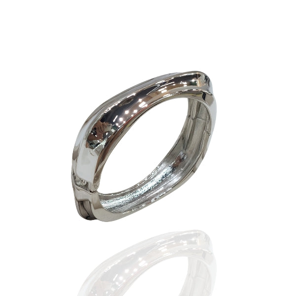 Bracelete Quadricular Slim - Prata