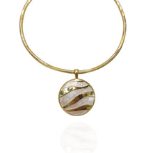 Colar Aro Tubo Com Pingente Semijoia