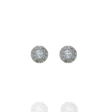 Brinco ponto de luz prata cravejado - Folheado