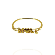 Bracelete Personalizável Com Letras Dourado Semijoia