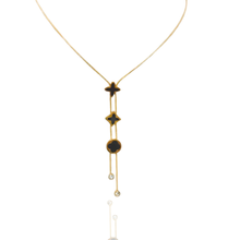 Colar Trevo Dourado Gravatinha Aço Inoxidável