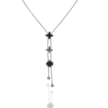 Colar Trevo Gravatinha Prata Aço Inoxidável