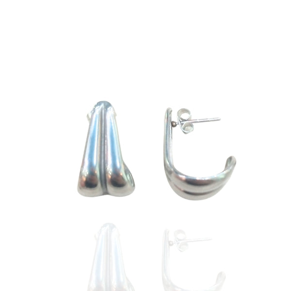 Brinco Ear Hook Prata - Aço Inoxidável