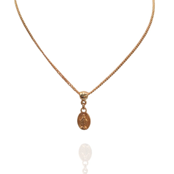 Colar Nossa Senhora das Graças - Semijoia