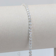 Pulseira Riviera Fina ponto de luz - Folheado a prata