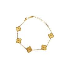 Pulseira Trevo Dourado - Aço inoxidável