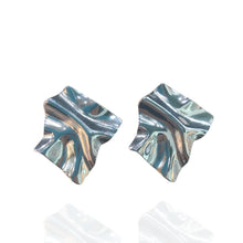 Brinco Chapa Orgânico Prata – Aço Inoxidável