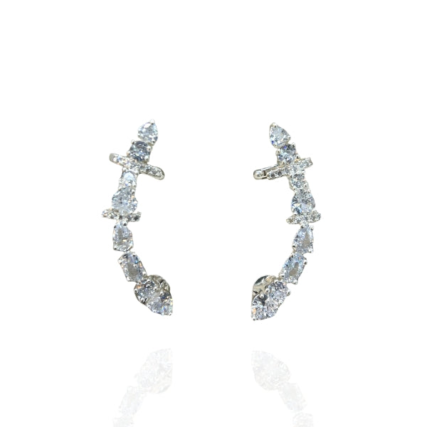 Brinco Ear Cuff Prata- Folheado