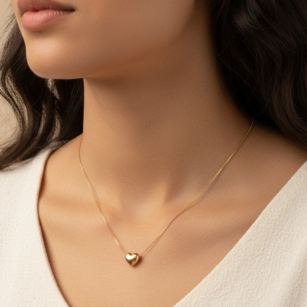 Colar Coração Mini Bold – Aço Inoxidável
