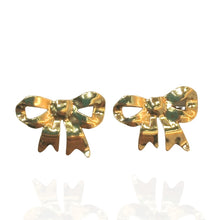 Brinco Laço Dourado - Aço inoxidável