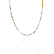 Colar Riviera Baguete Dourada