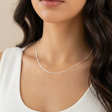 Colar Bolinha prata - Aço Inox