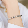 Bracelete Trançado prata semijoia