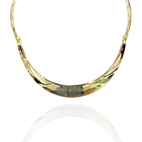 Colar Arco Dourado semijoia