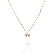 Colar laço dourado - aço inoxidável