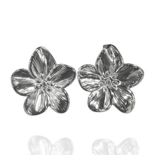 Brinco Flor Aço Inox Prata