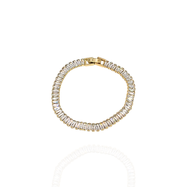 Pulseira Reviera Zircônia Baguete