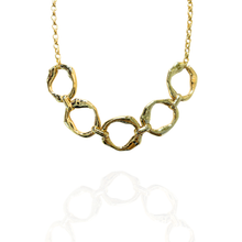 Colar orgânico Elos Circular Dourado - Semijoia