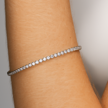 Pulseira Riviera Fina ponto de luz - Folheado a prata