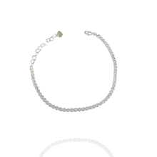 Pulseira Riviera Fina ponto de luz - Folheado a prata