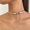 Choker Aro Liso folheado a prata