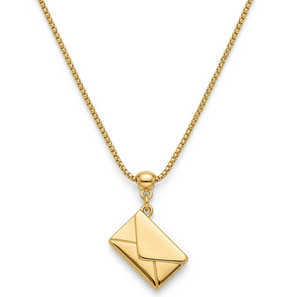 Colar Reliário Carta - Semijoia