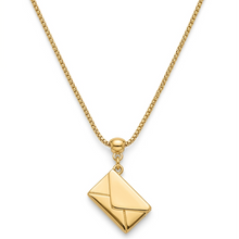 Colar Reliário Carta - Semijoia