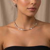 Choker Orgânica Prata Folheado