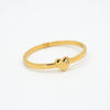 Bracelete Coração Ponto de Luz Dourado Semijoia