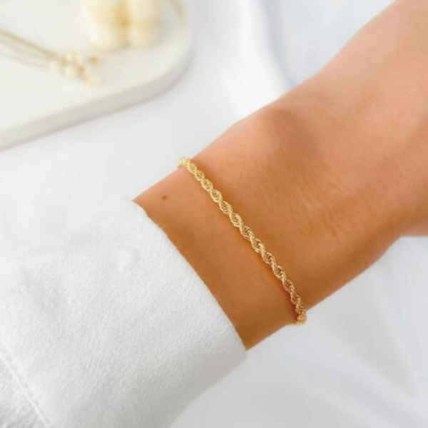 Pulseira Baiana Inox dourada
